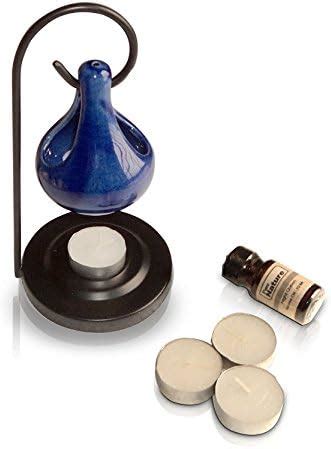 Buy Pure Source India Ceramic Fondue Set Oil Diffuser with 10 Ml Lemon ...