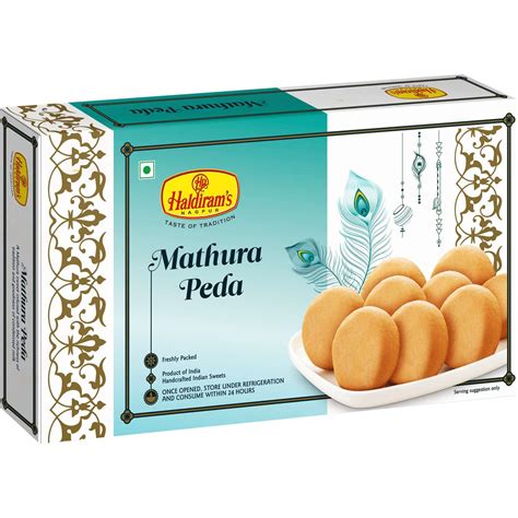 Haldiram's Nagpur Mathura Peda 250g A caramelized sweet from Mathura ...