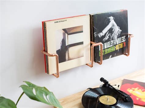 Vinyl Record Holder Wall Mounted LP Display Handcrafted - Etsy UK