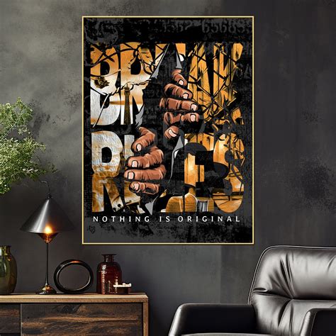 Break The Rule Or Make The Rule Cotton Canvas Wall Painting – Homcraft