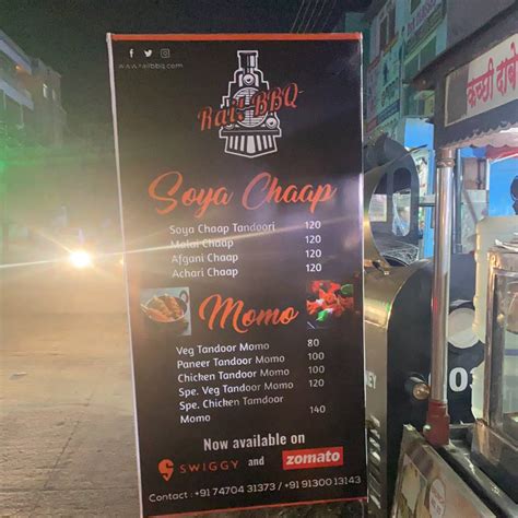Menu at Rail BBQ wagholi, Pune