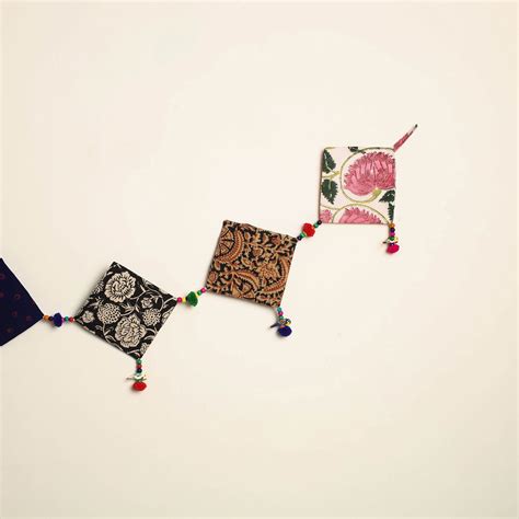 Handmade Bead Work Fabric Toran for Home Decor