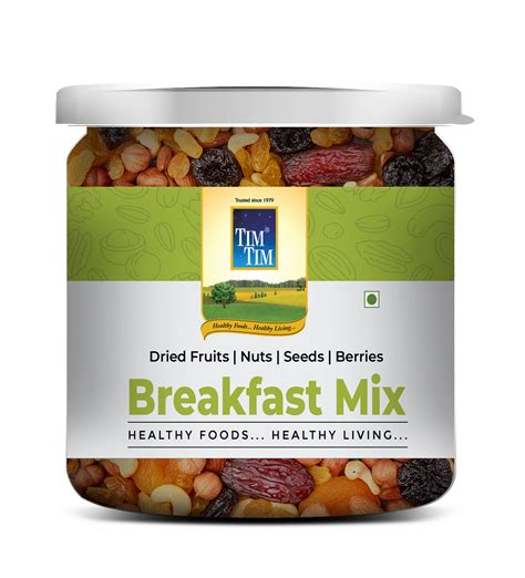 Tim Tim Breakfast Mix | Premium Nuts, Seeds & Berries Blend | High Pro ...