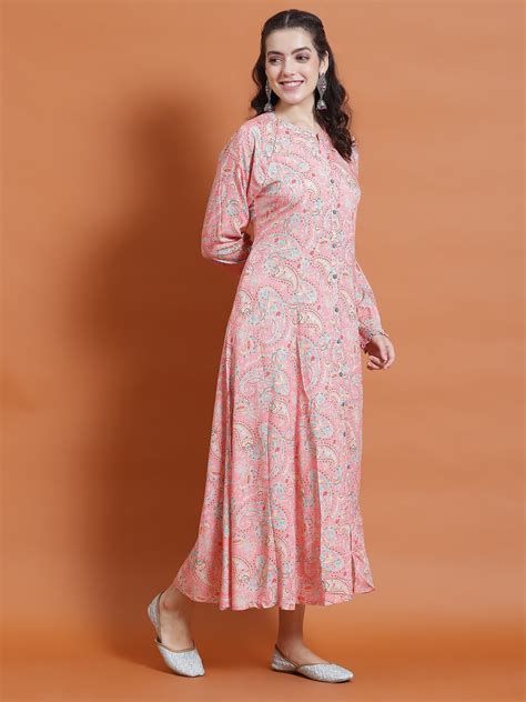 Pink Multi Floral Printed Dresses for Women at SHREE