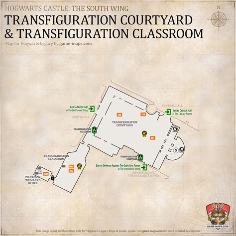 Hogwarts Legacy Map of Hogwarts Castle