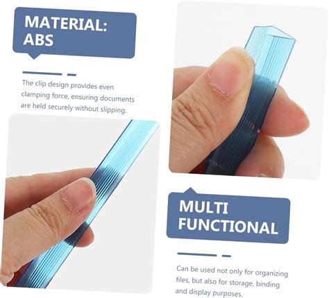 AUTSUPPL 10pcs Slide Bindings for Documents Transparent India | Ubuy