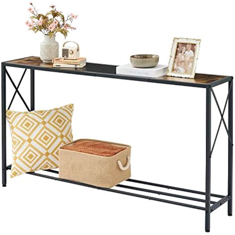 Tajsoon 55.1 Inch Console Table, Industrial entryway | Ubuy India