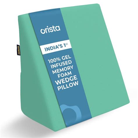 Orista™ Wedge Pillow Made with Advance Gel Blended Memory Foam Complete ...