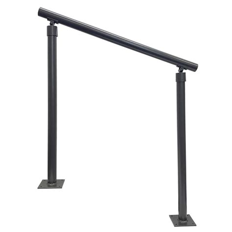 Wolf Handrail 1.9-in x 72-in Charcoal Bronze Painted Aluminum Interior ...