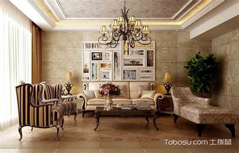 北京100平欧式大户型客厅装修效果图,100平欧式客厅装修-土拨鼠装修经验