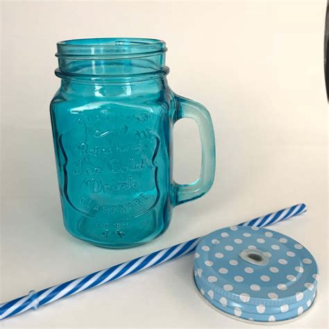 Colored Mason Jar Mug 16oz / 453ml - ITS (Glassware Specialist)