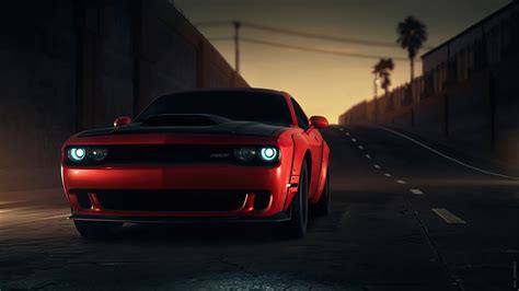 Red Dodge Challenger Wallpaper at Joshua Ingram blog