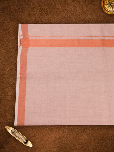 Mens Premium Handloom Dhoti Copper
