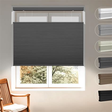 Amazon.com: Boolegon Top Down Bottom Up Cellular Honeycomb Cordless Shade Blackout Blinds for ...