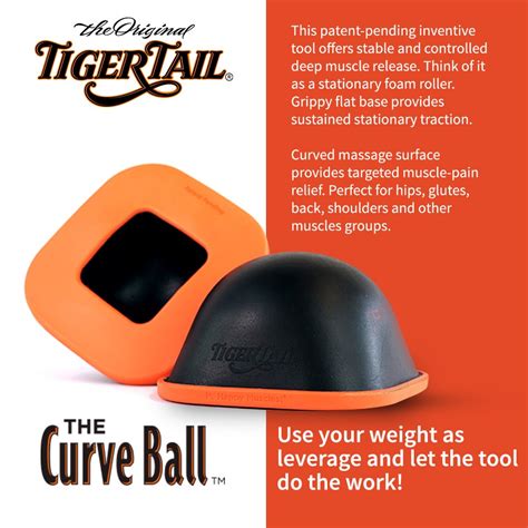 Buy Tiger Tail Curve Ball - High Density Stationary Muscle Release for ...