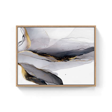 Buy Golden Veins Flow Abstract Painting Online at Best Price – Dessine Art