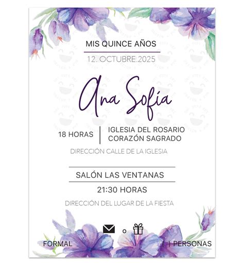 Invitaciones De Quince Anos