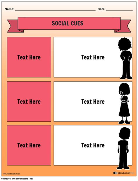 Teach Social Cues: Free Worksheets from Storyboard That