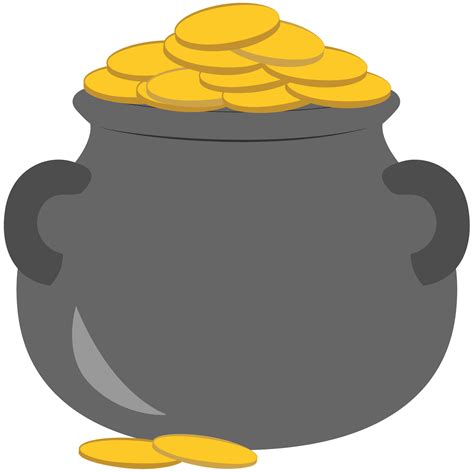Pot of Gold Clip Art - Pot of Gold Image #3779485
