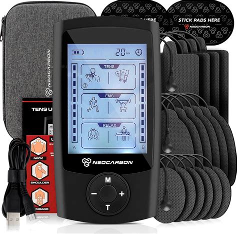 Amazon.com: TENS Unit Muscle Stimulator, EMS Massager Machine for Shoulder, Neck, Sciatica and ...
