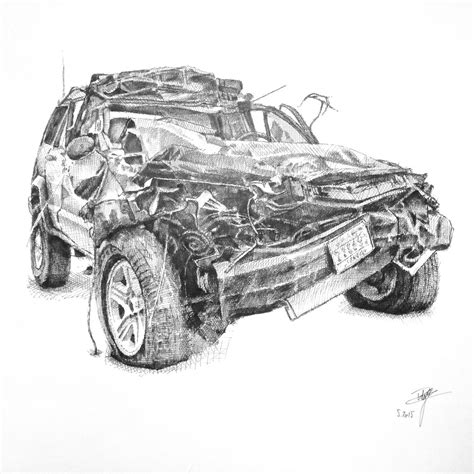 Car Crash Drawing at PaintingValley.com | Explore collection of Car Crash Drawing