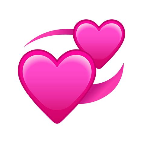 Pink couple hearts Large size of emoji romance icon 19816407 Vector Art at Vecteezy