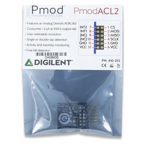 Pmod ACL2: 3-axis MEMS Accelerometer at MG Super Labs India