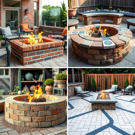 25 Creative Brick Fire Pit Ideas for Your Backyard