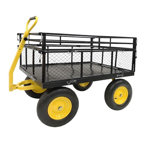 Siavonce Yard Carts 13-cu ft Steel Yard Cart FZ12806 at Lowes.com