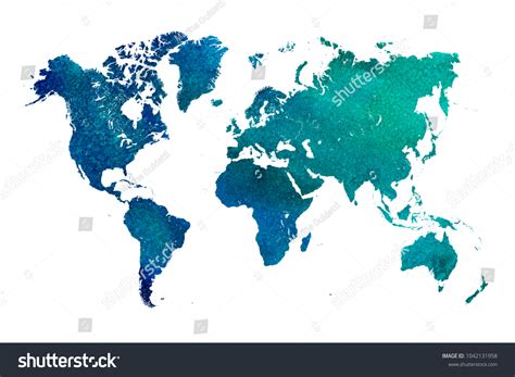 Watercolour World Map 的图像结果