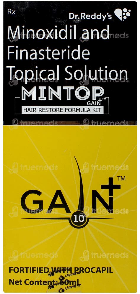 Mintop Gain Plus 1001 Topical Solution 60 Ml - Uses, Side Effects ...