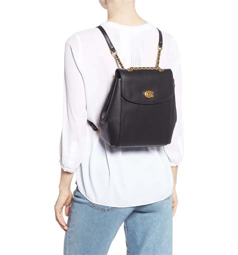 COACH Refined Parker Leather Backpack | Nordstrom | Leather backpack ...