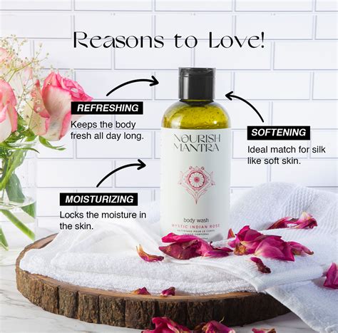 Nourish Mantra: Mystic India Rose Body Wash - 300 ml