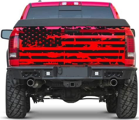 Buy XPLORE OFFROAD - Distressed American Flag Tailgate Decal Graphic ...