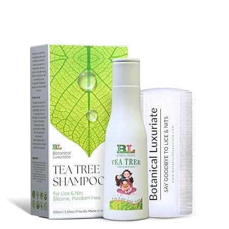Buy Botanical Luxuriate Tea Tree 100% Natural Anti Lice and Nits ...