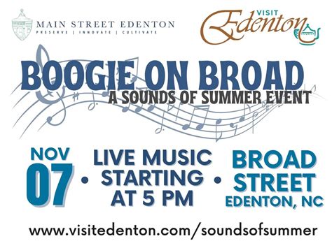 2025 Boogie on Broad a Sounds of Summer Event, Historic Downtown ...