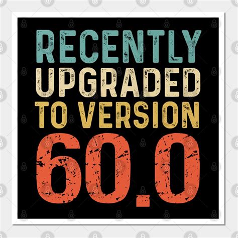 Vintage Retro 60.0 Funny 60th Birthday Poster and Art Print