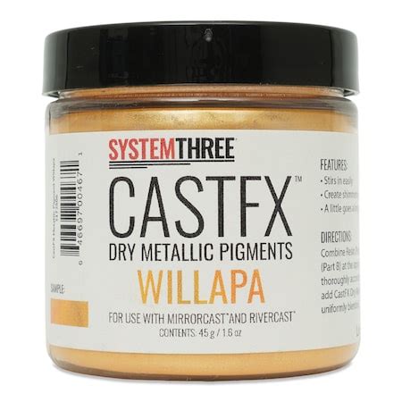 System Three Resins CastFX Dry Metallic Color Pigments, Willapa, 45g ...