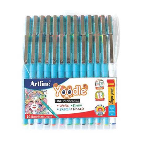 Artline Yoodle Fine Line Pens 0.4 mm - SCOOBOO - Artline