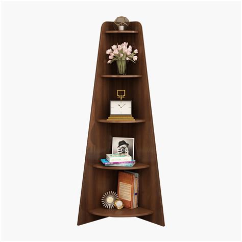 Buy Helios Lewis Mafra 5-Tier Corner Shelf - Brown from Helios by Home ...
