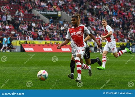 The Football Match of Bundesliga 1. FC Koeln Vs FC Augsburg Editorial ...