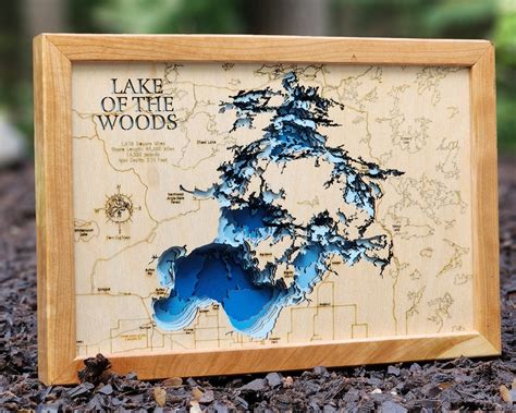 Wisconsin Lake Winnebago Lake Map Lake Winnebago Wisconsin Custom Lake
