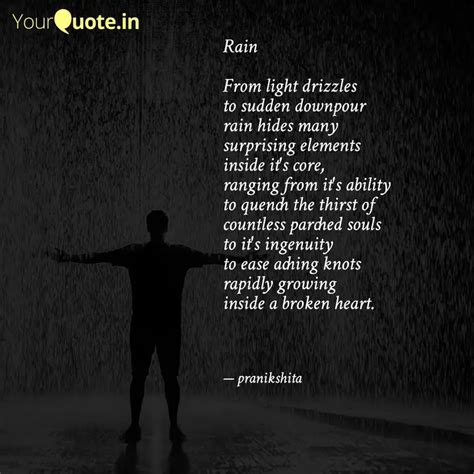 Rain From light drizzle... | Quotes & Writings by Pooja Sharma | YourQuote
