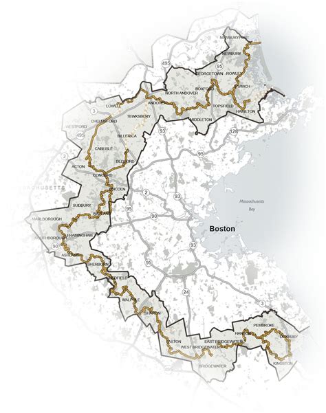 Hiking trails around Eastern Massachusetts: Bay Circuit Trail Greenway