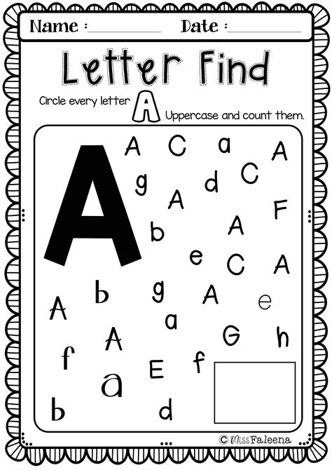 Letter A Worksheets Printables