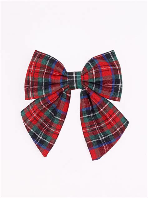 Kids Checked Sailor Bow Alligator Clip- Red & White – Knotty Ribbons