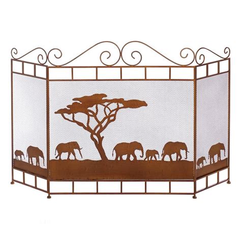 Smart Living Company Western Outpost-Wild Savannah Fireplace Screen ...