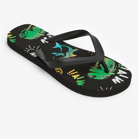 Boys' Flip-Flops - 120 Vanlife Black DECATHLON | Decathlon