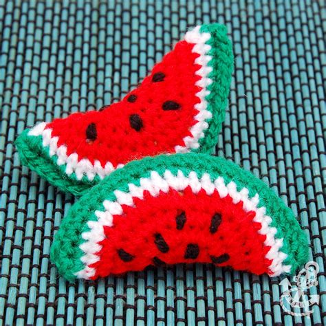 Watermelon Crochet Projects - DIY Coasters & Hair Bands » Coffee & Vanilla
