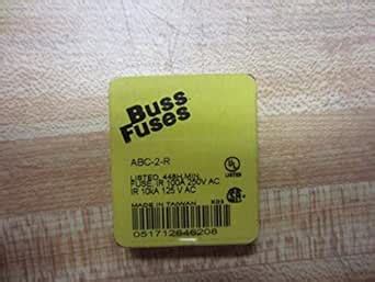 Cartridge Fuses ABC 2A BUSS FA 5 (5 pieces) : Amazon.in: Industrial ...